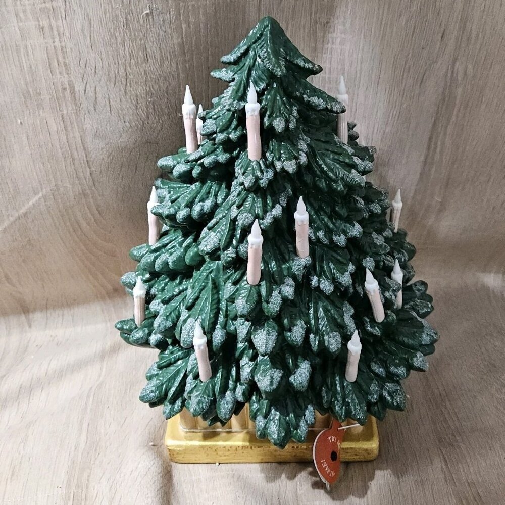 New 2025 John Derian Target Lighted 13" Christmas Tree w/ Candles Blow Mold